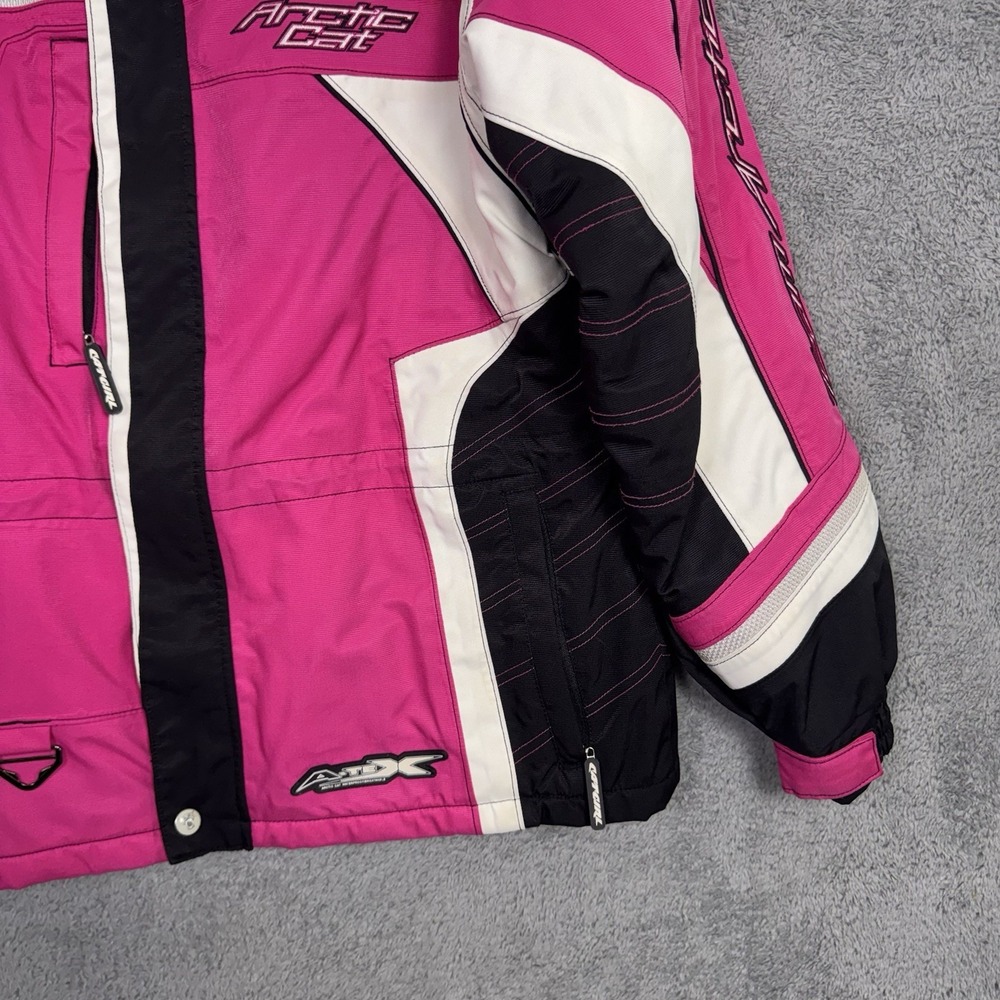 Arctic Cat Jacket Womens L Snowmobile Coat Thinsulate Quilted Racegirl A-tex - Picture 2 of 16